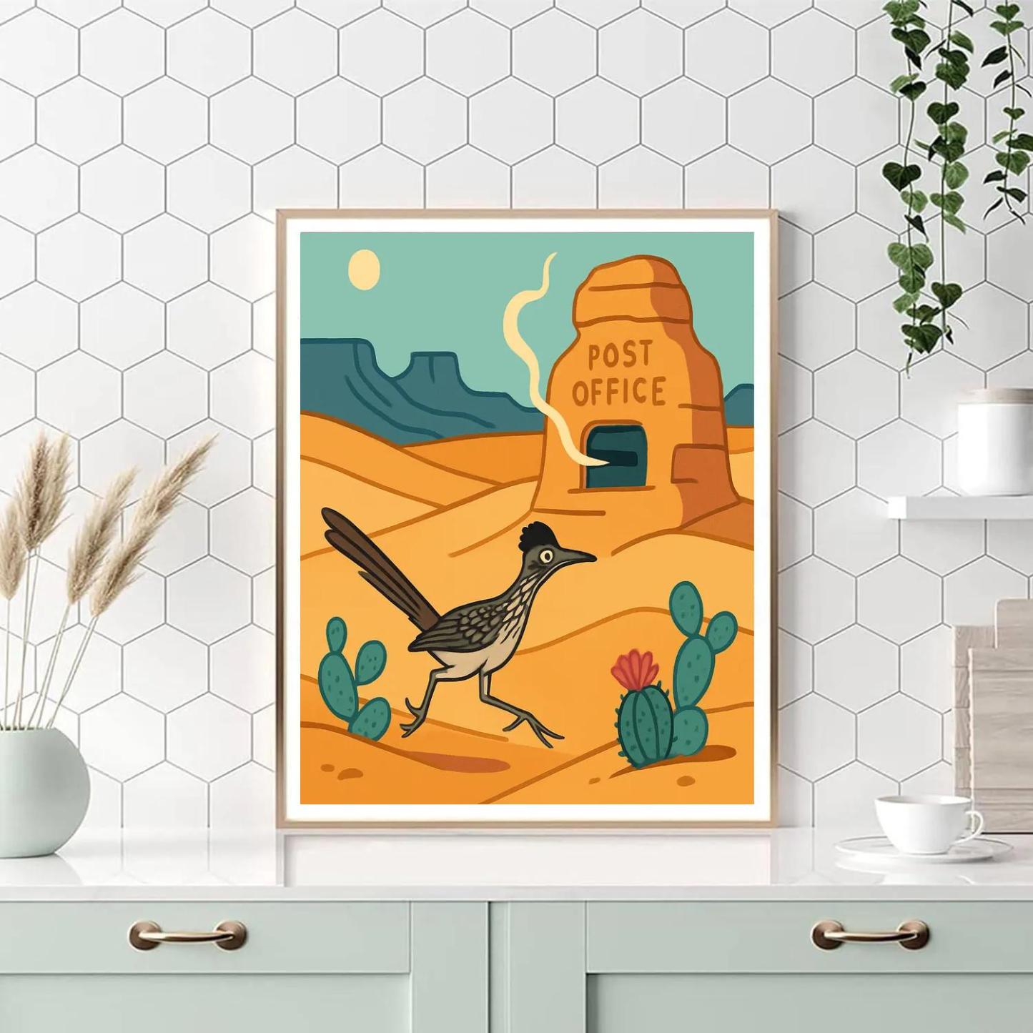 Desert Mirage Post Office paint by numbers