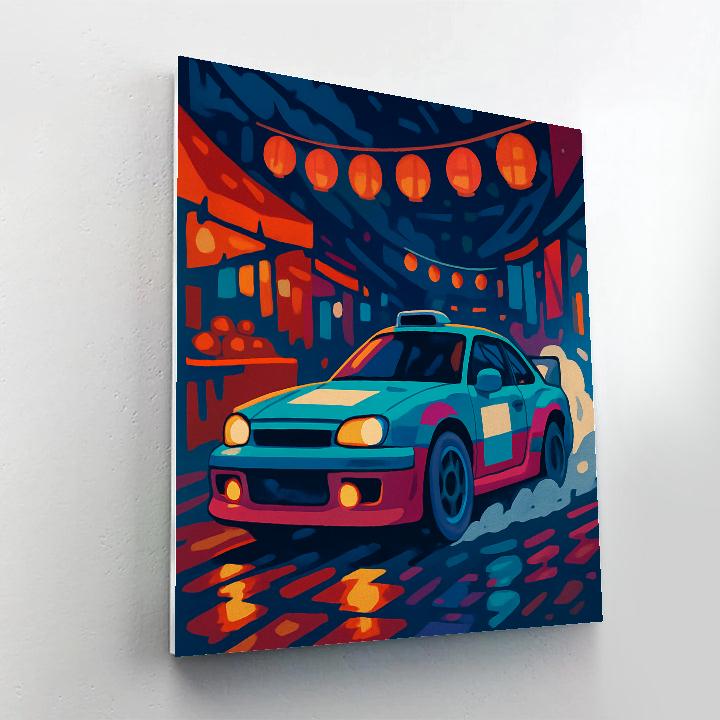 Prism Bazaar Cars Night Rally paint by color