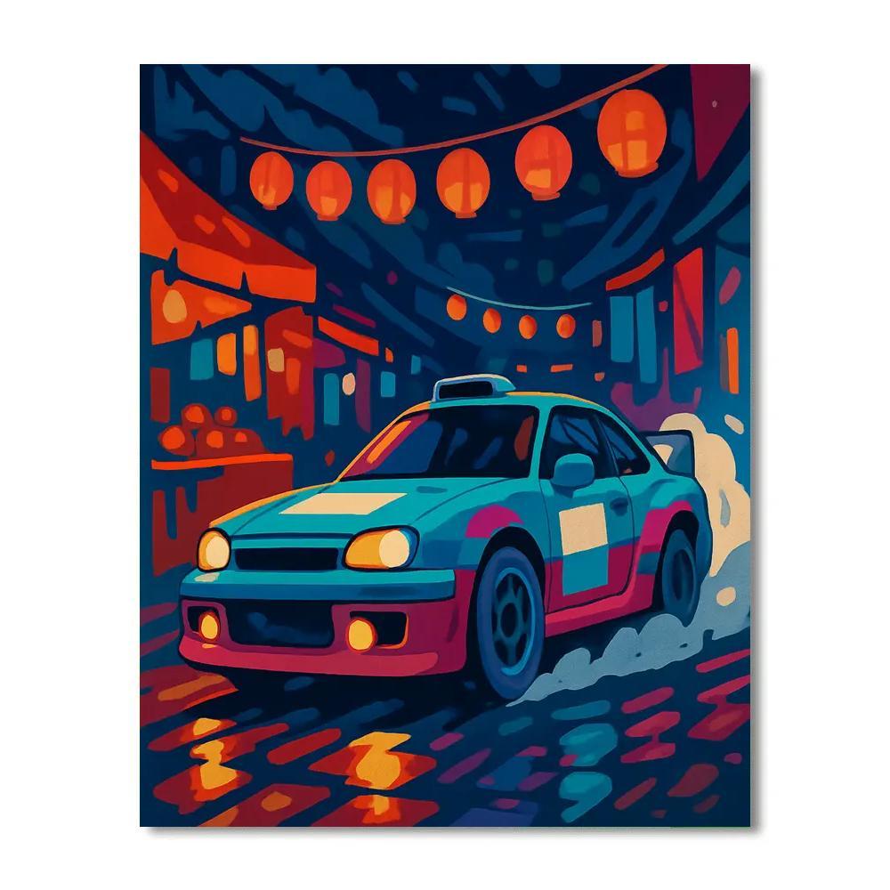 Prism Bazaar Cars Night Rally paint by color