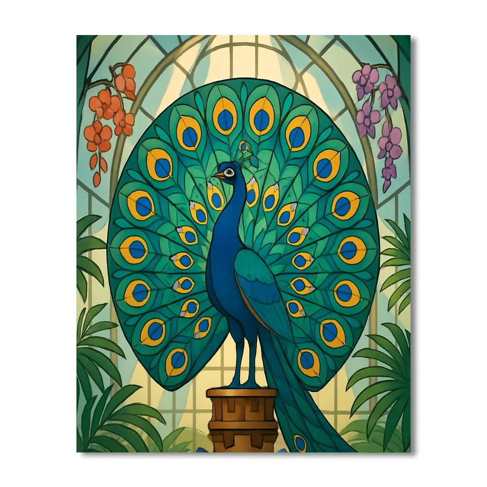 Clockwork Conservatory Peacock Paint by numbers art