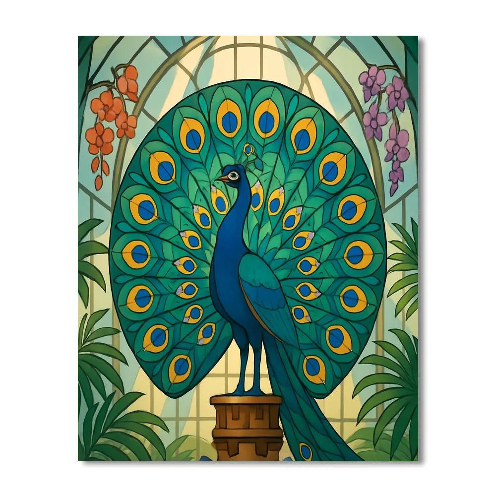 Clockwork Conservatory Peacock Paint by numbers art