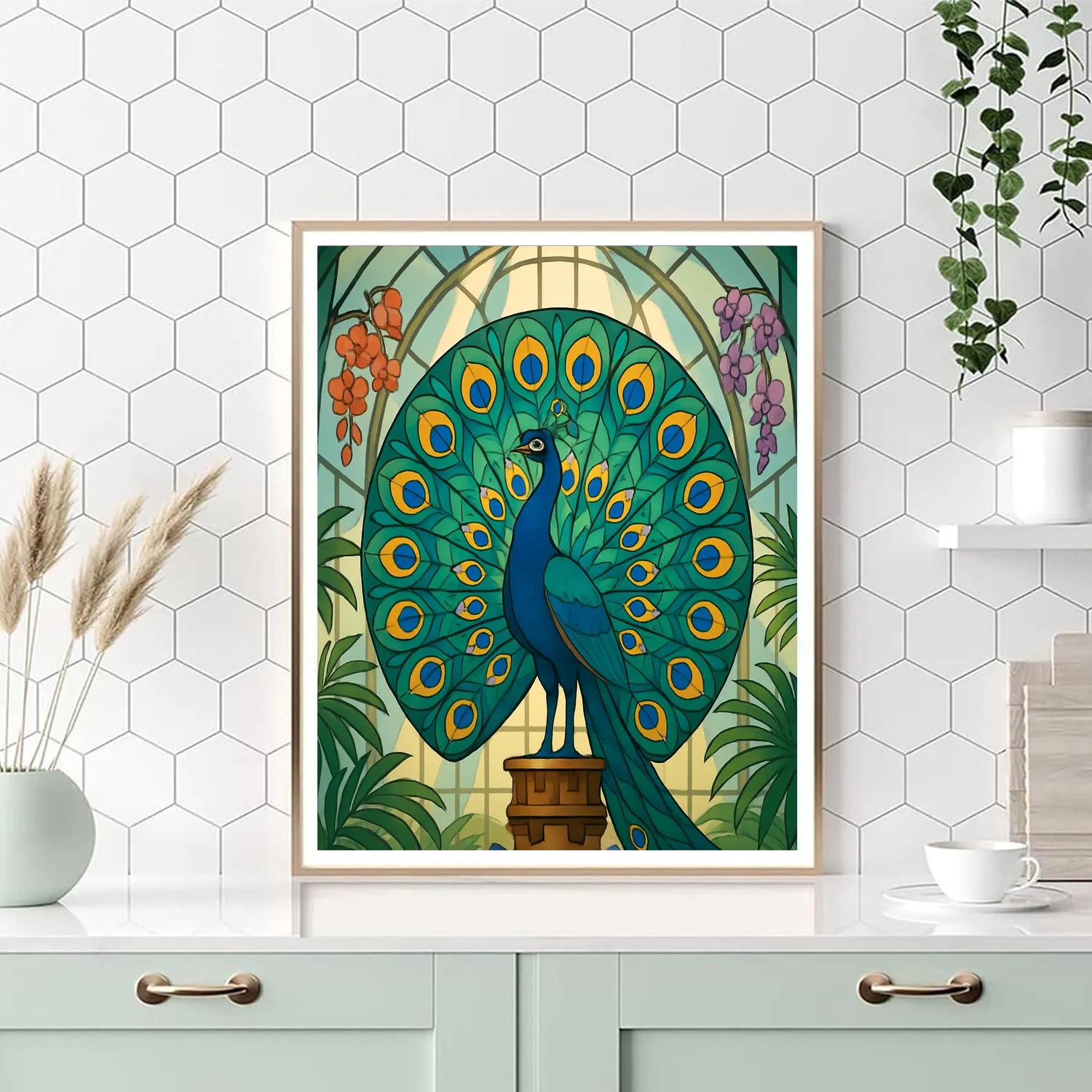 Clockwork Conservatory Peacock Paint by numbers art
