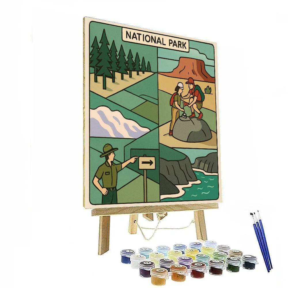 National-Quilted Parkland Panorama DIY paint by numbers