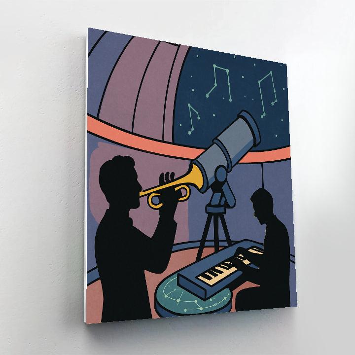 Improvisation In Jazz Observatory Painting by numbers kit