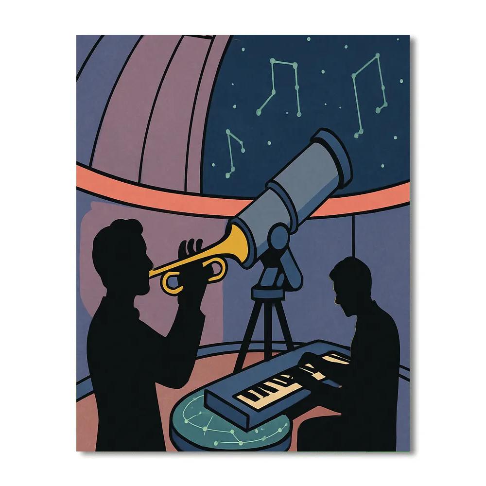 Improvisation In Jazz Observatory Painting by numbers kit