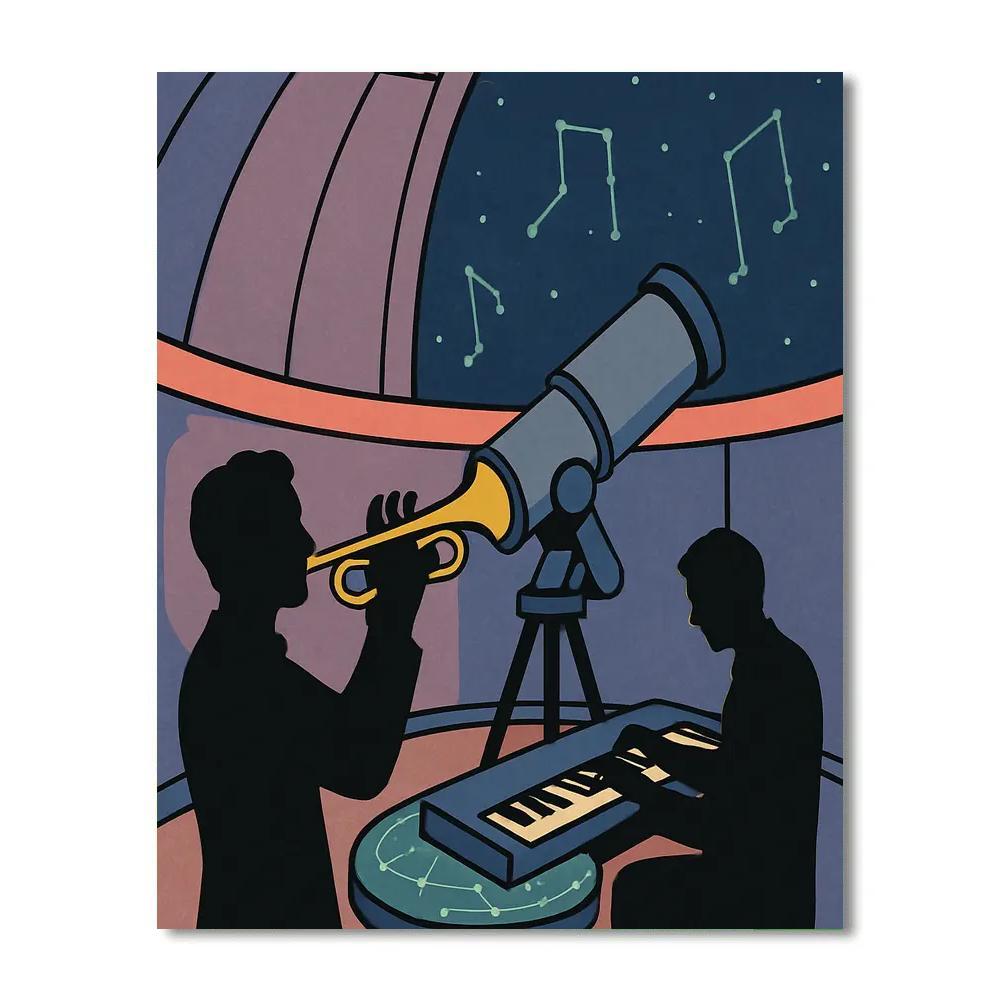 Improvisation In Jazz Observatory Painting by numbers kit