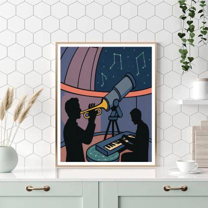 Improvisation In Jazz Observatory Painting by numbers kit