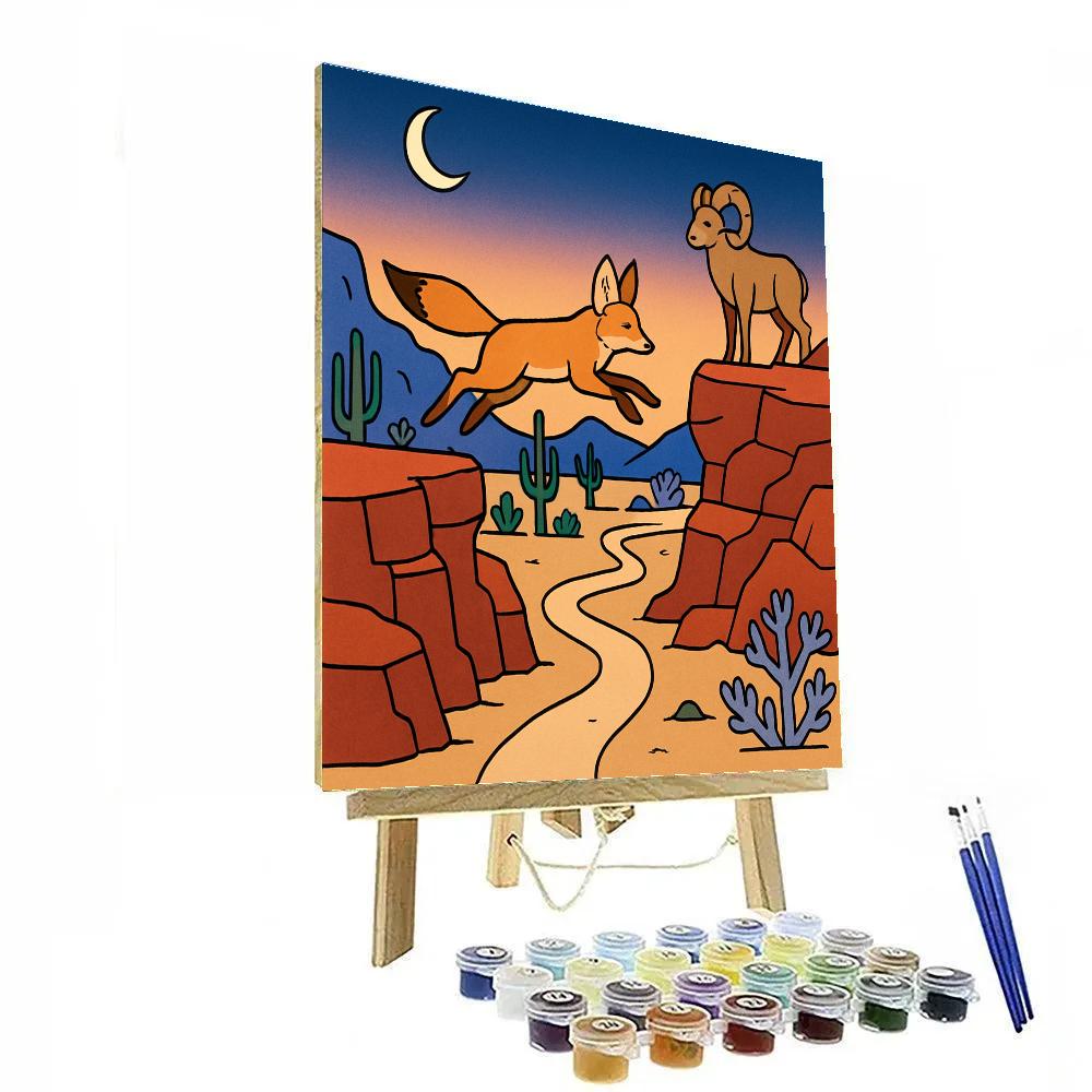 Canyon Run In Desert Light Paint by numbers art