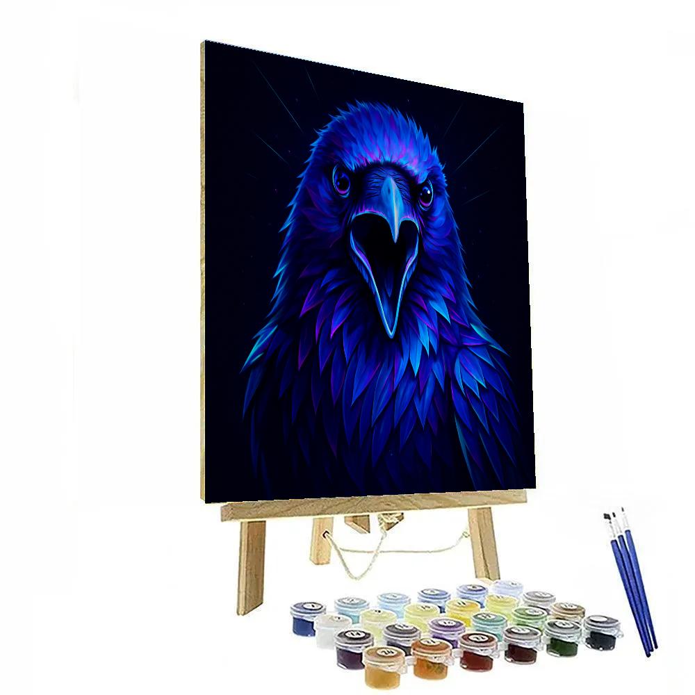 Velvet Night Raven Painting by numbers kit