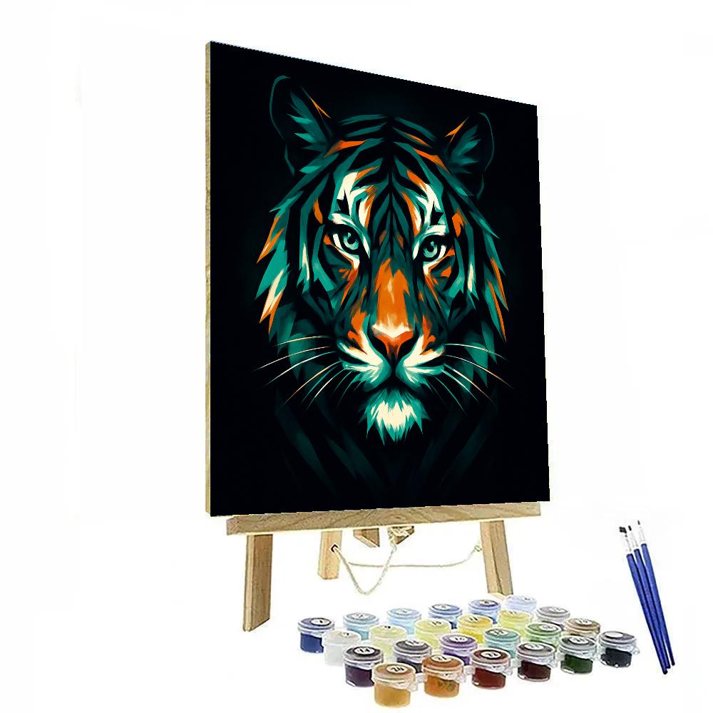 Jade Ember Tiger Paint by numbers kits
