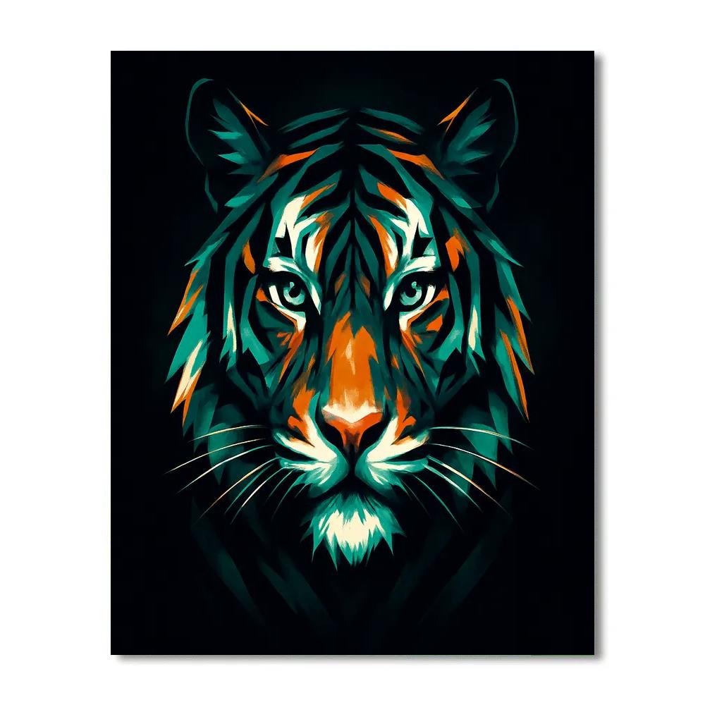 Jade Ember Tiger Paint by numbers kits