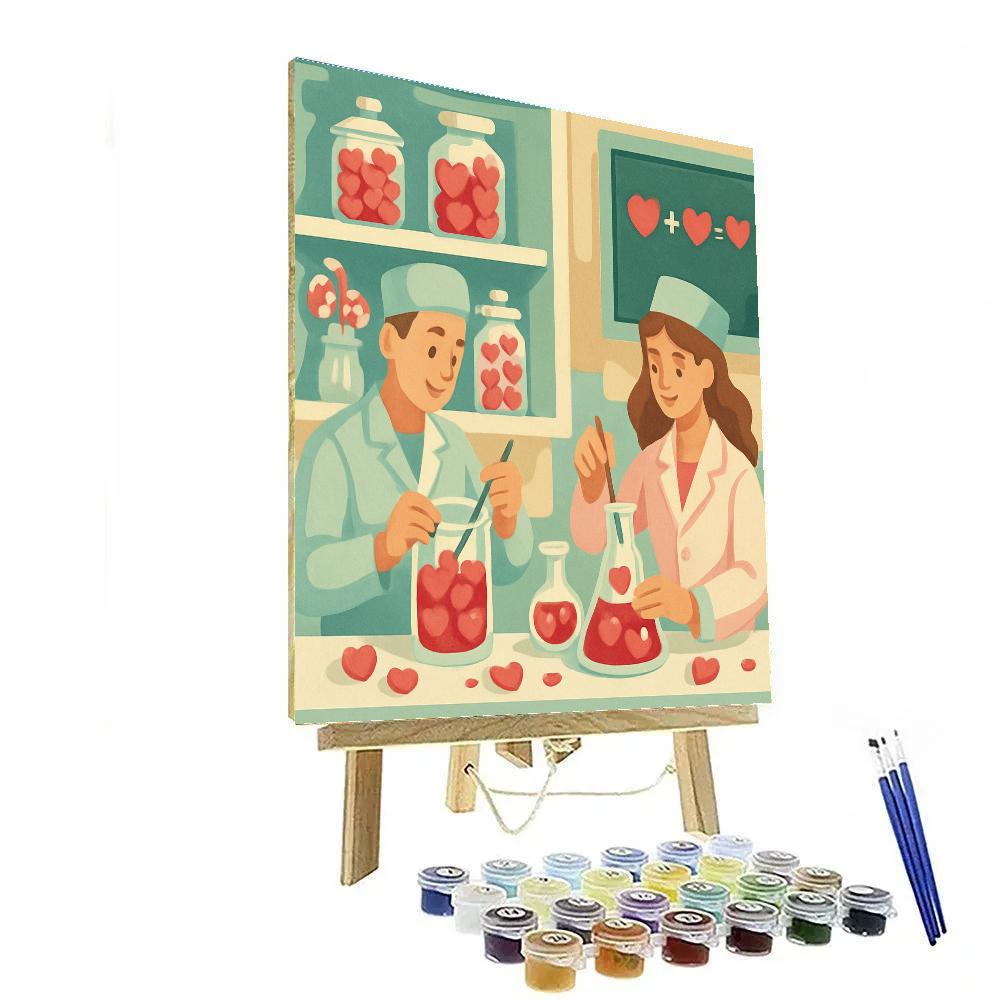 Valentines Day Candy Laboratory Of Love Paint by numbers kits