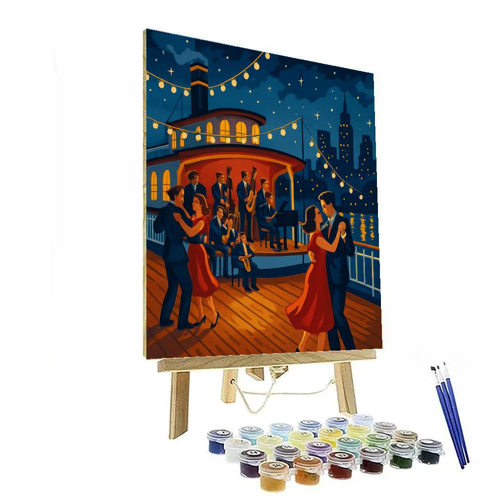 Riverboat Jazz Valentines Day Soiree Numbered painting kits