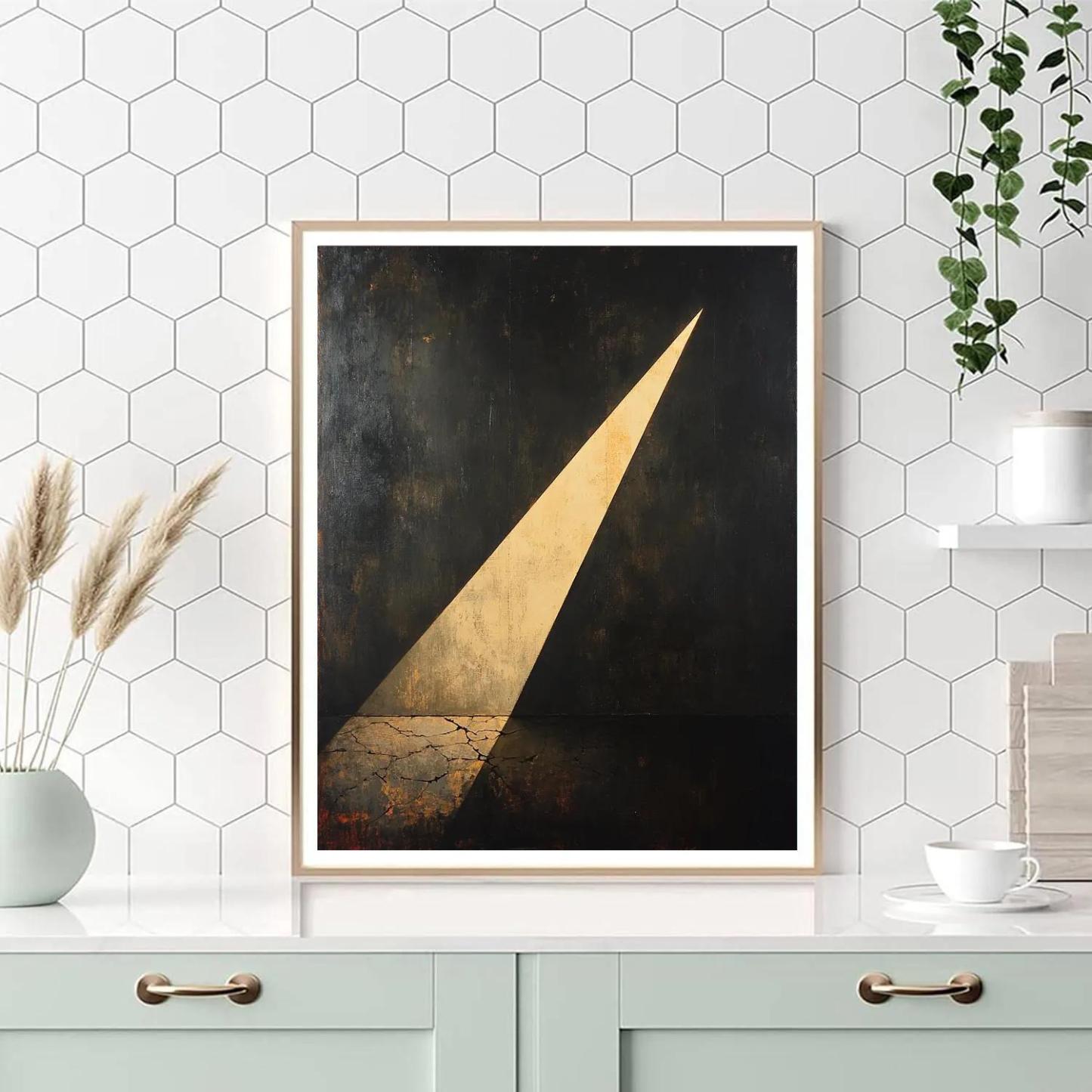 Caravaggio Inspired Tenebrist Light Rift In Midnight Void Painting by numbers kit