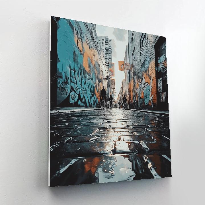 Street Art Lanes Of Hosier Lane Melbourne Australia paint by color