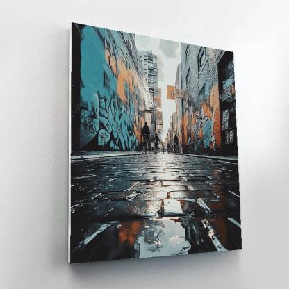 Street Art Lanes Of Hosier Lane Melbourne Australia paint by color