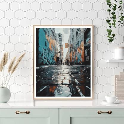 Street Art Lanes Of Hosier Lane Melbourne Australia paint by color