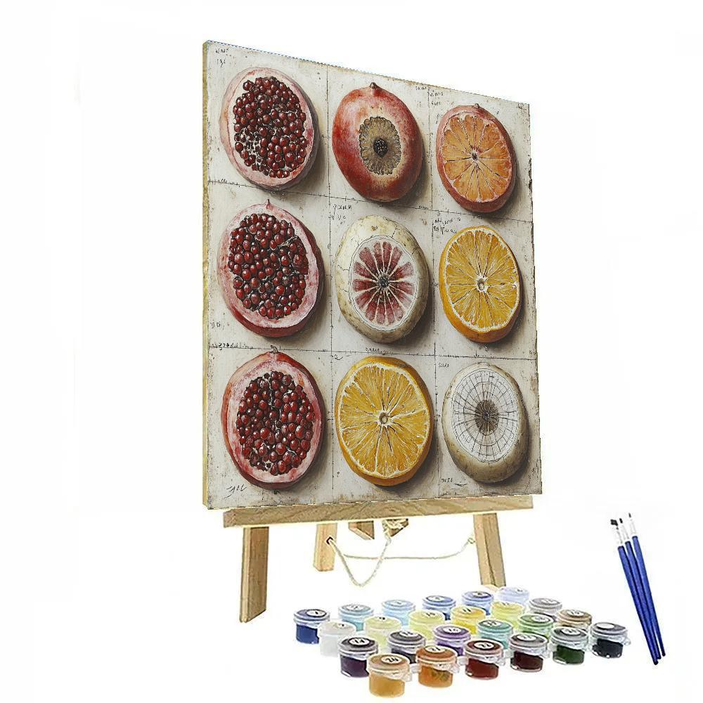 Michelangelo Inspired Fossilized Orchard Nebula DIY paint by numbers