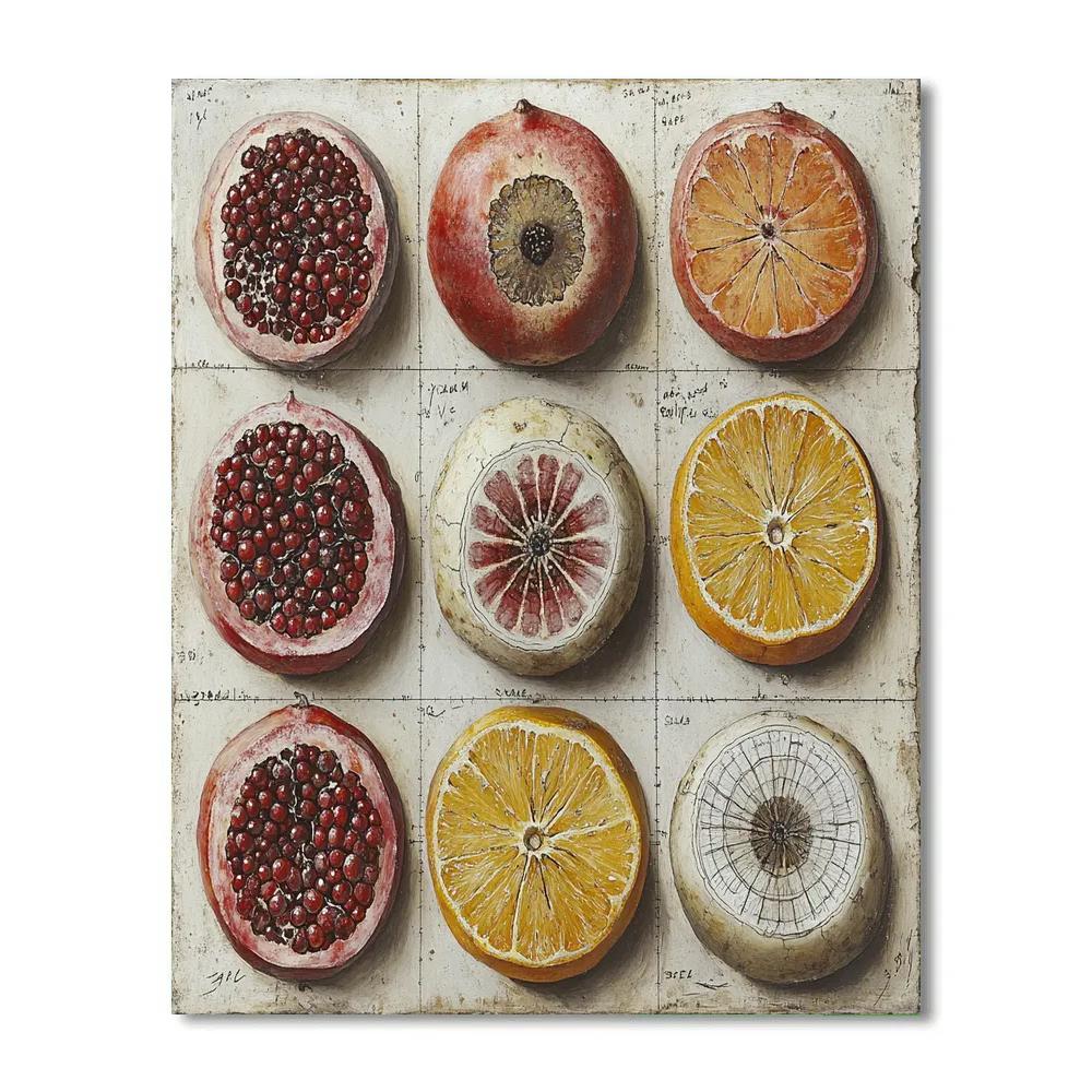 Michelangelo Inspired Fossilized Orchard Nebula DIY paint by numbers