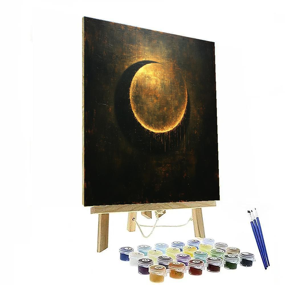 Caravaggio Inspired Chiaroscuro Eclipse Bloom Of Shadow And Ember Paint by numbers kits
