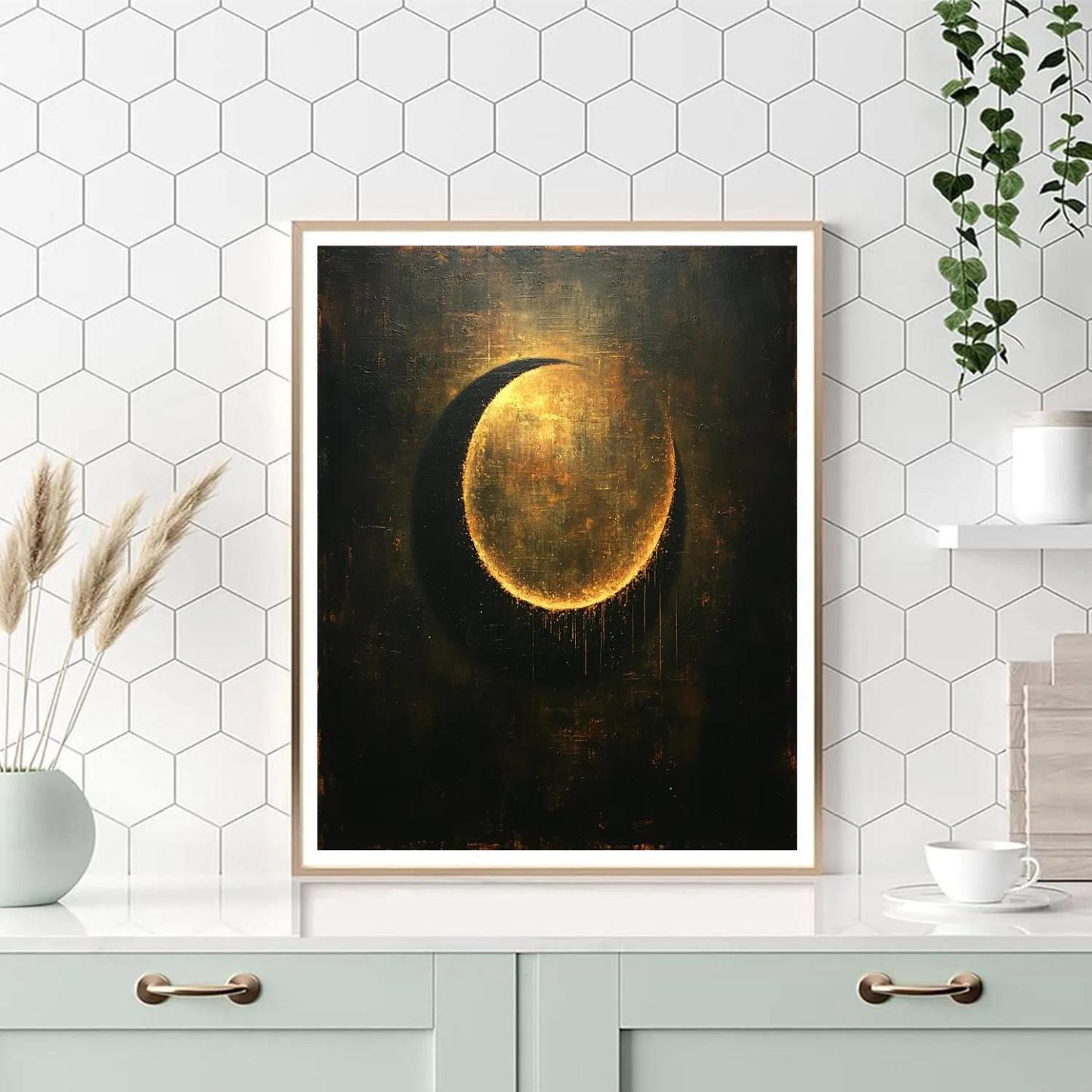 Caravaggio Inspired Chiaroscuro Eclipse Bloom Of Shadow And Ember Paint by numbers kits