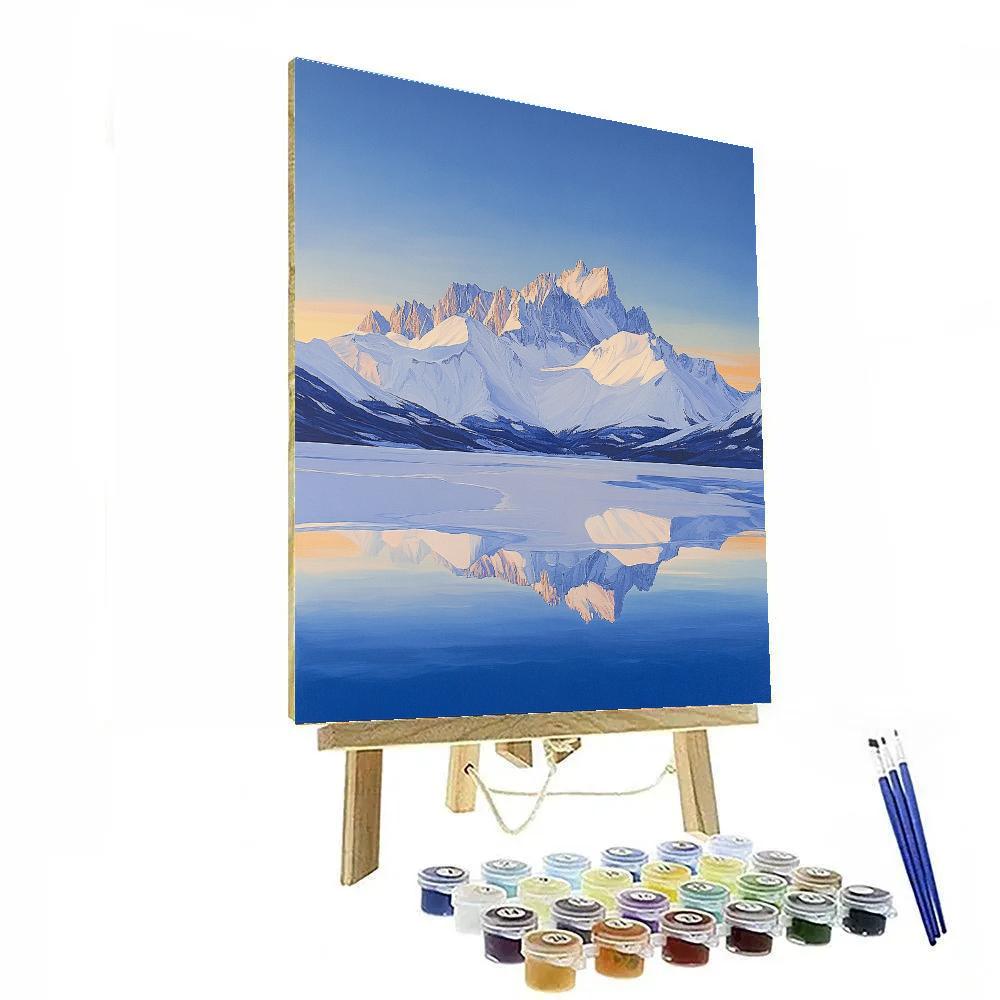 Lawren Harris Inspired Cathedral Range At Polar Dawn Number painting