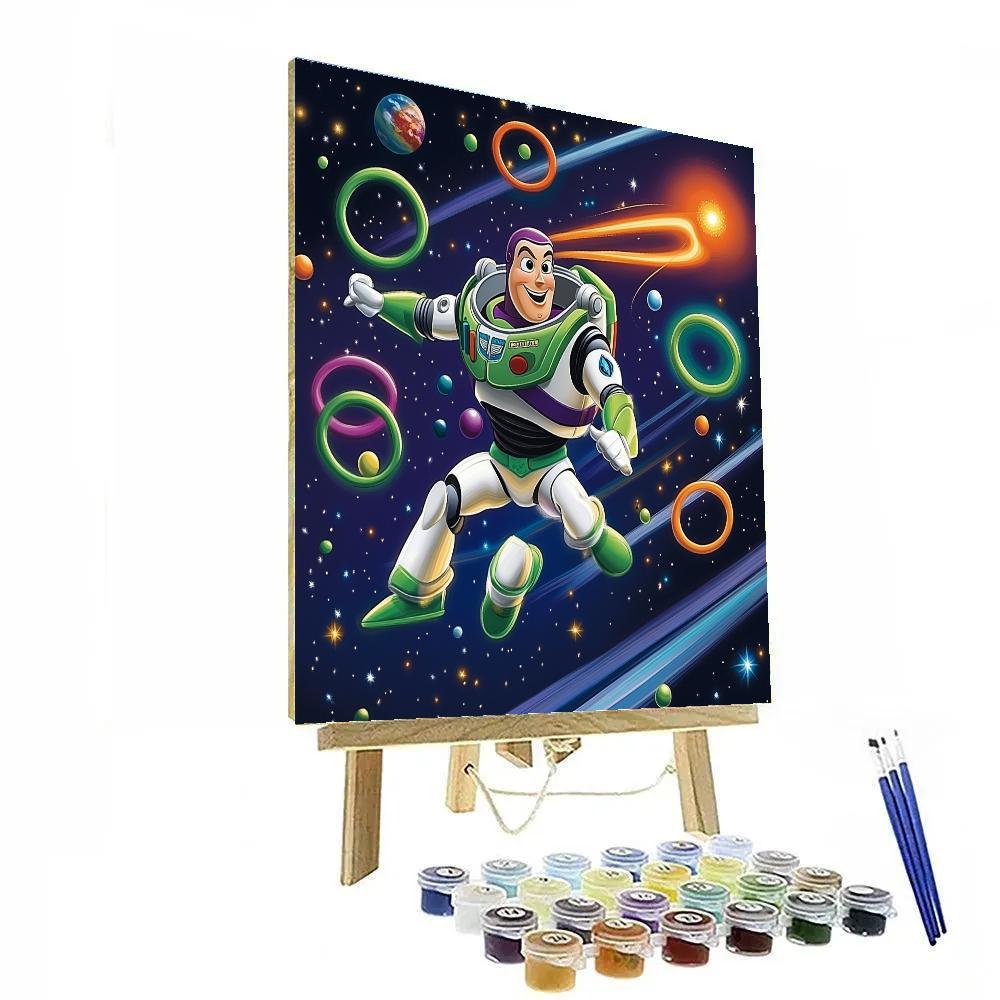 Buzz Lightyear Comet Training Course paint by color