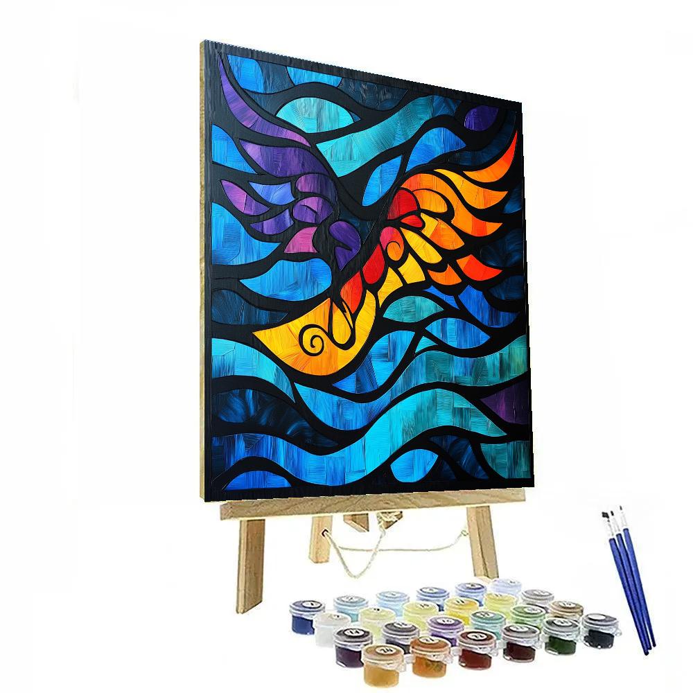 Norval Morrisseau Inspired Thunderbird Of The Storm Rivers Paint by numbers kits