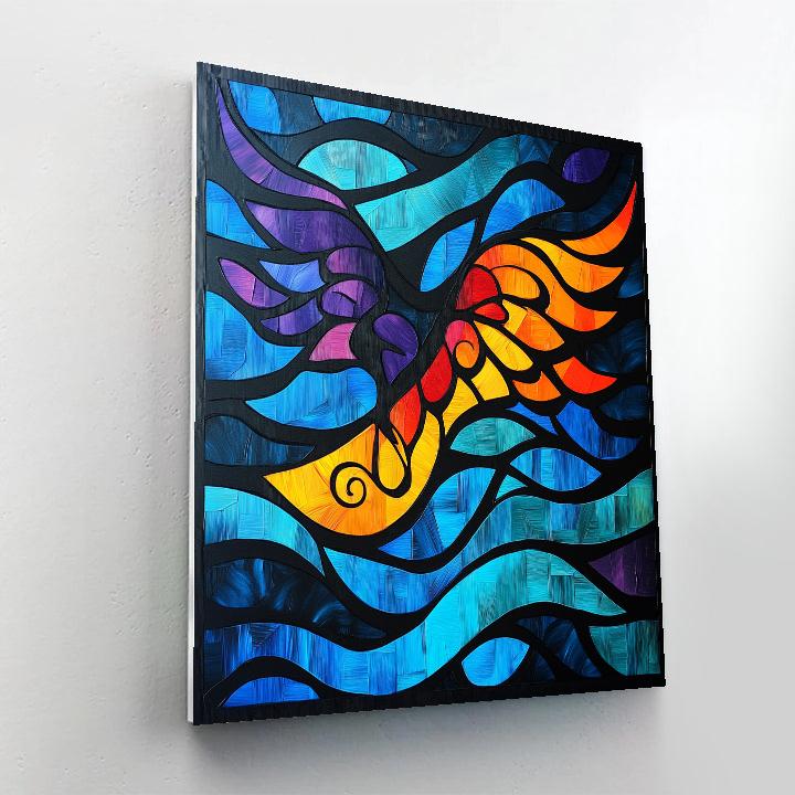 Norval Morrisseau Inspired Thunderbird Of The Storm Rivers Paint by numbers kits