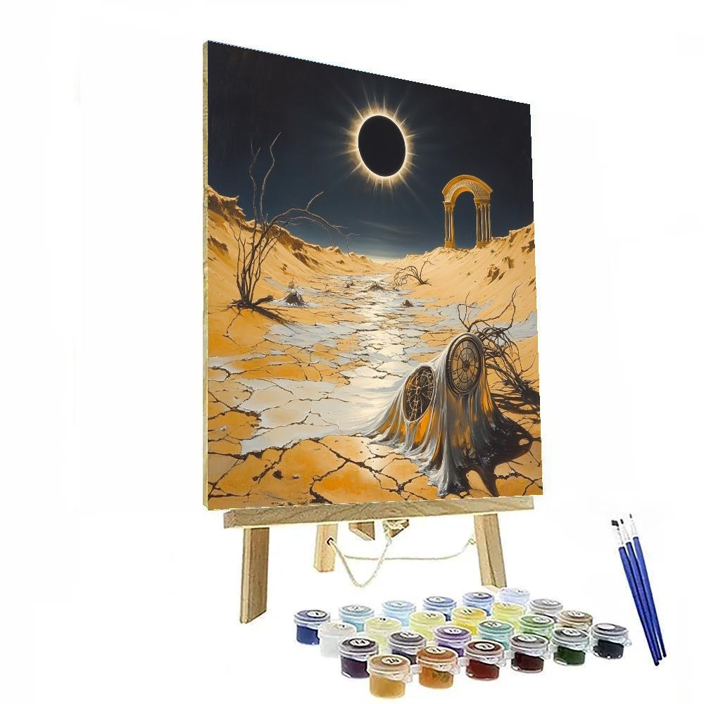 Salvador Dali Inspired Desert Eclipse painting number kit