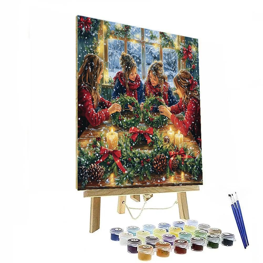 Wreathmakers By The Window paint by color