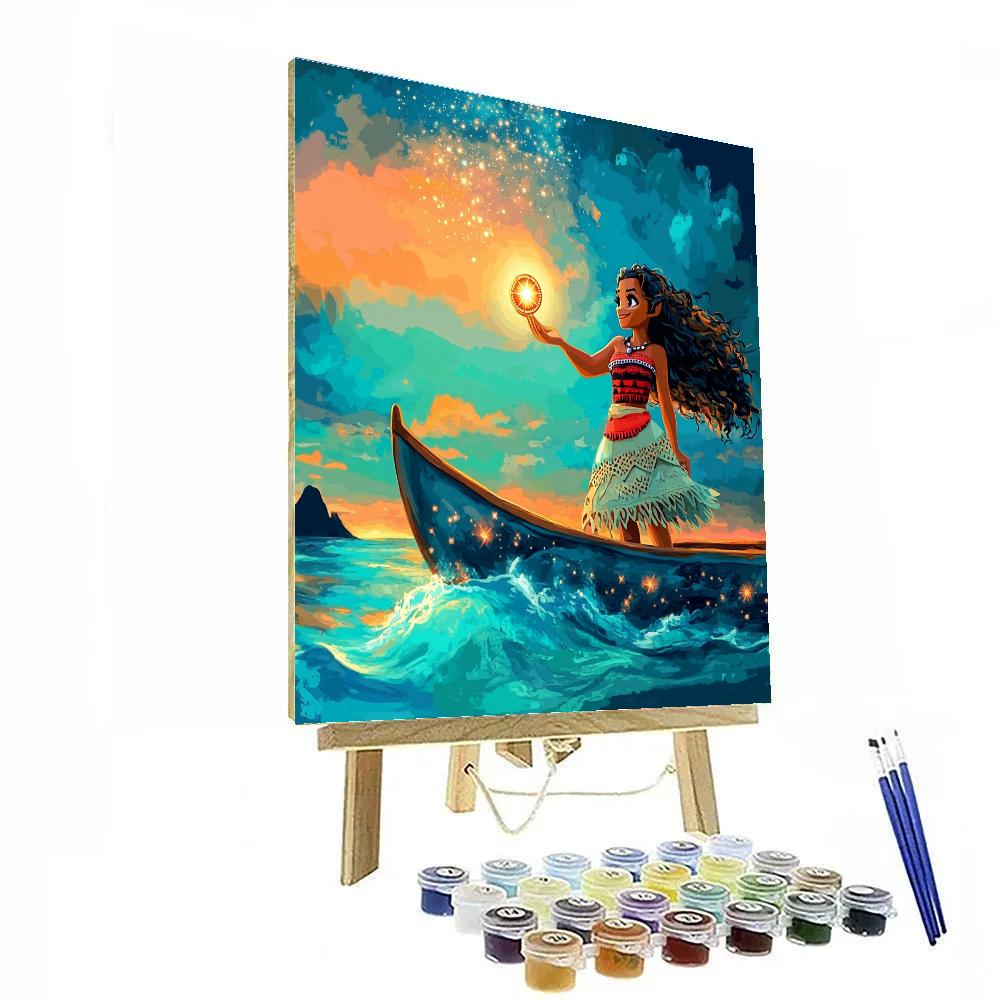 Moana Ocean Star Compass Quest paint by number