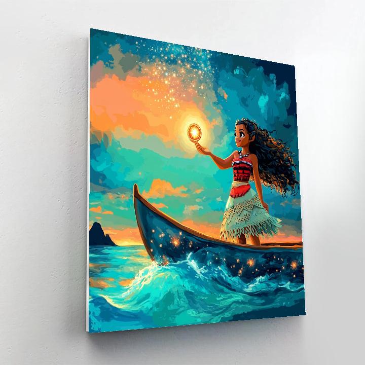 Moana Ocean Star Compass Quest paint by number