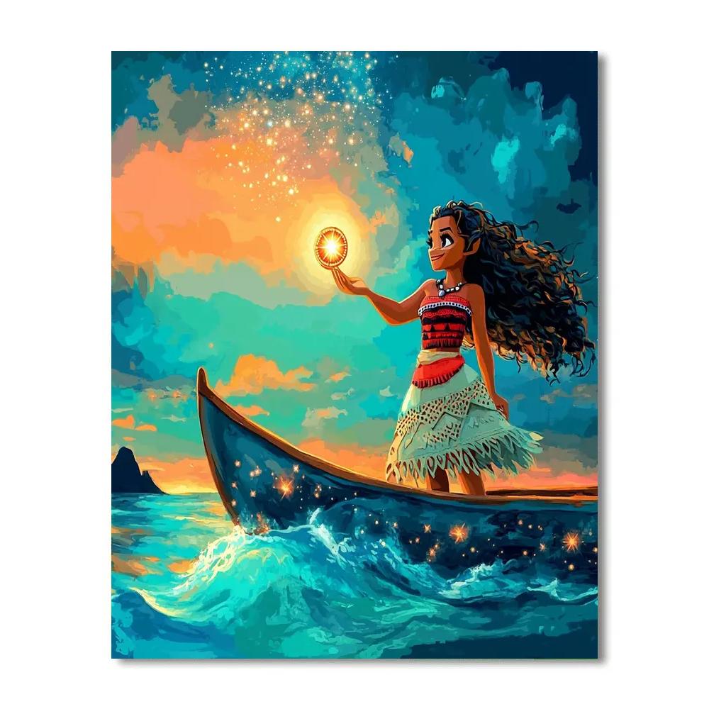 Moana Ocean Star Compass Quest paint by number