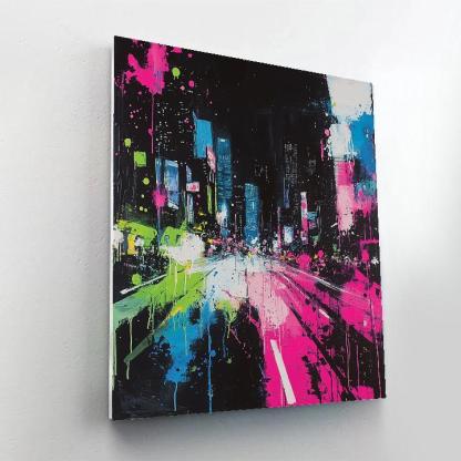 Jackson Pollock Inspired Citylights Rhythm painting number kit