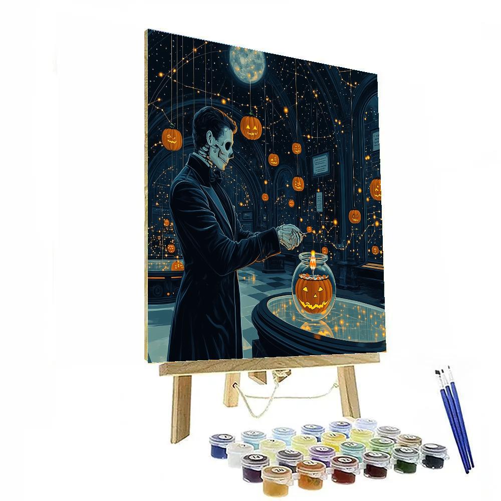 Museum Of Spooky Comets In Midnight Glass Numbered painting kits