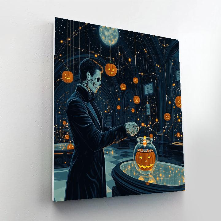 Museum Of Spooky Comets In Midnight Glass Numbered painting kits