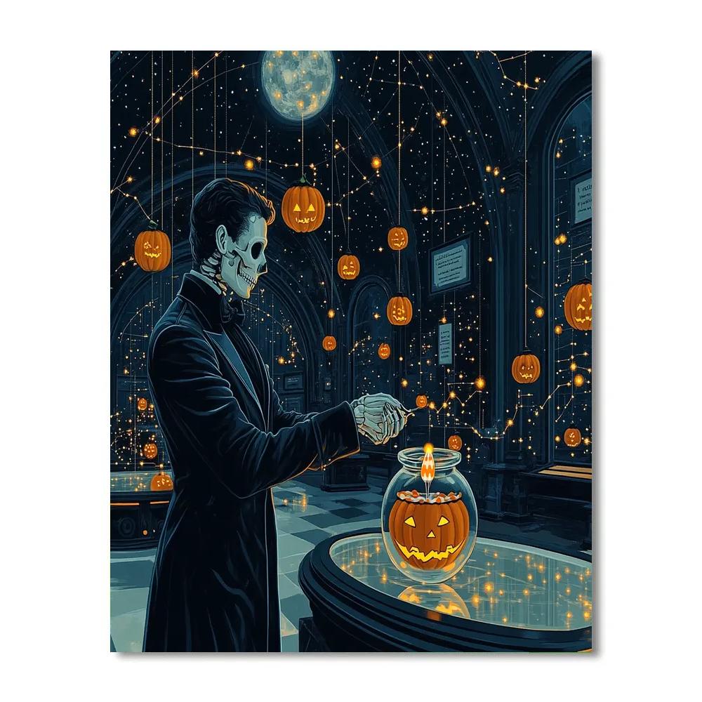 Museum Of Spooky Comets In Midnight Glass Numbered painting kits