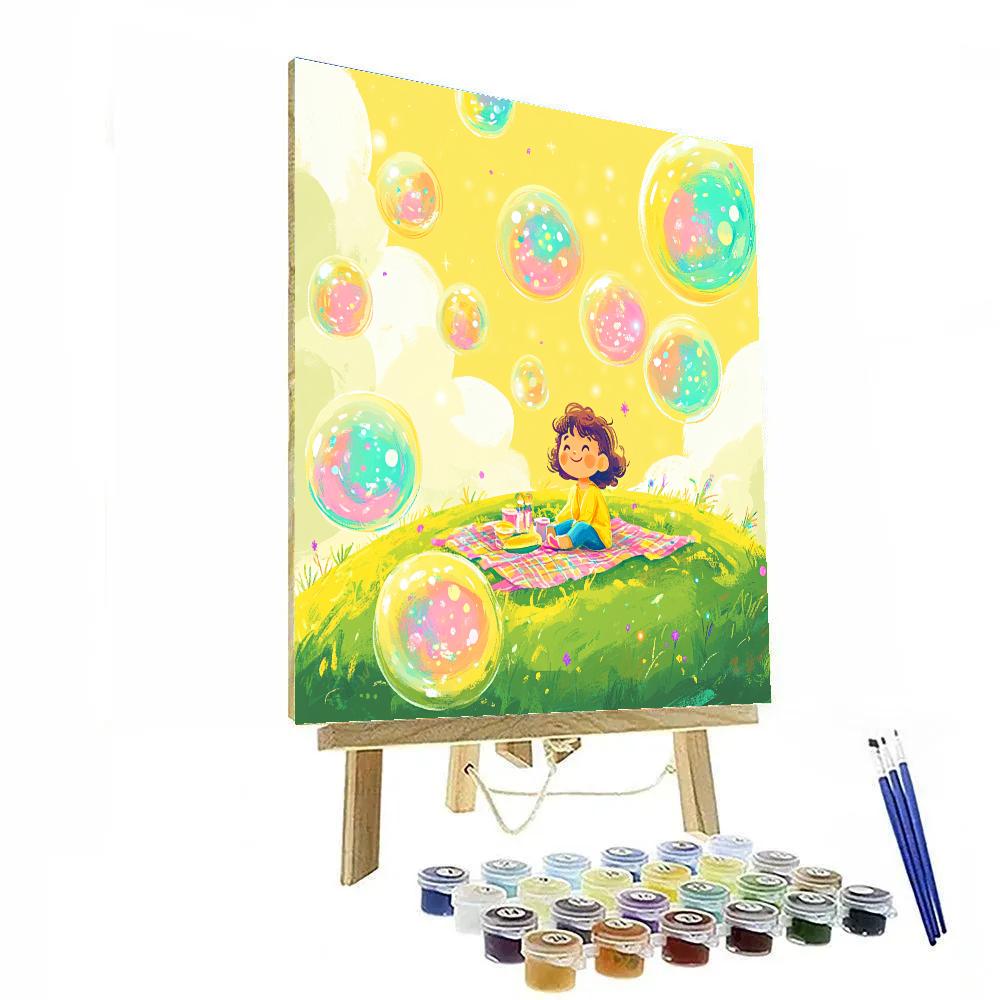 Joy Rainbow Memory Bubble Picnic Paint by numbers kits
