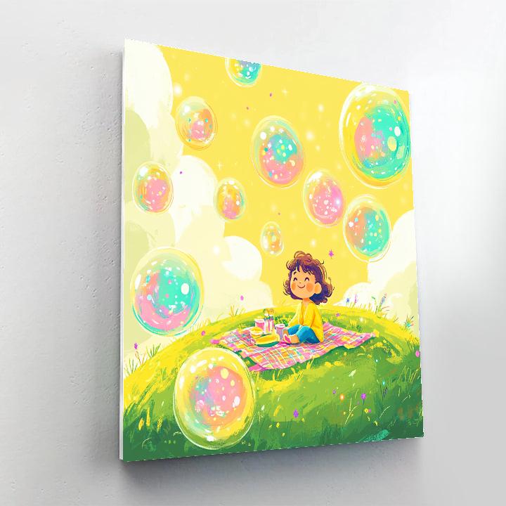 Joy Rainbow Memory Bubble Picnic Paint by numbers kits