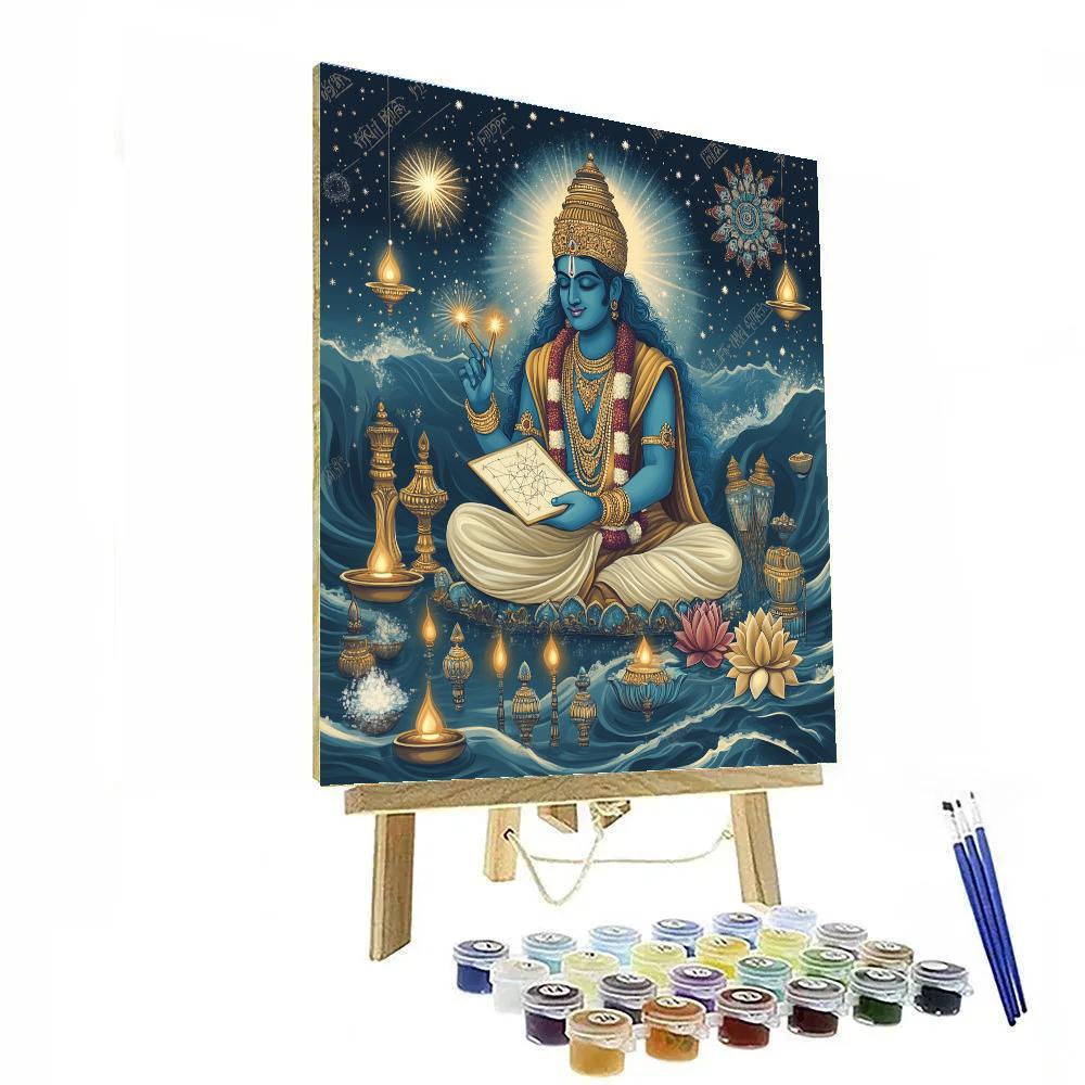Vishnu Mapping The Cosmic Ocean DIY paint by numbers