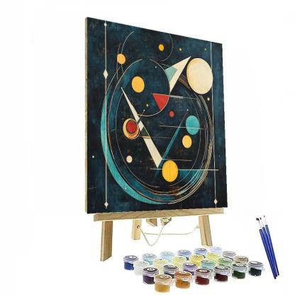 Wassily Kandinsky Inspired Cosmic Geometry Paint by numbers art