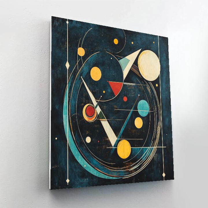 Wassily Kandinsky Inspired Cosmic Geometry Paint by numbers art