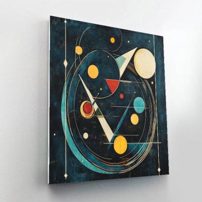 Wassily Kandinsky Inspired Cosmic Geometry Paint by numbers art