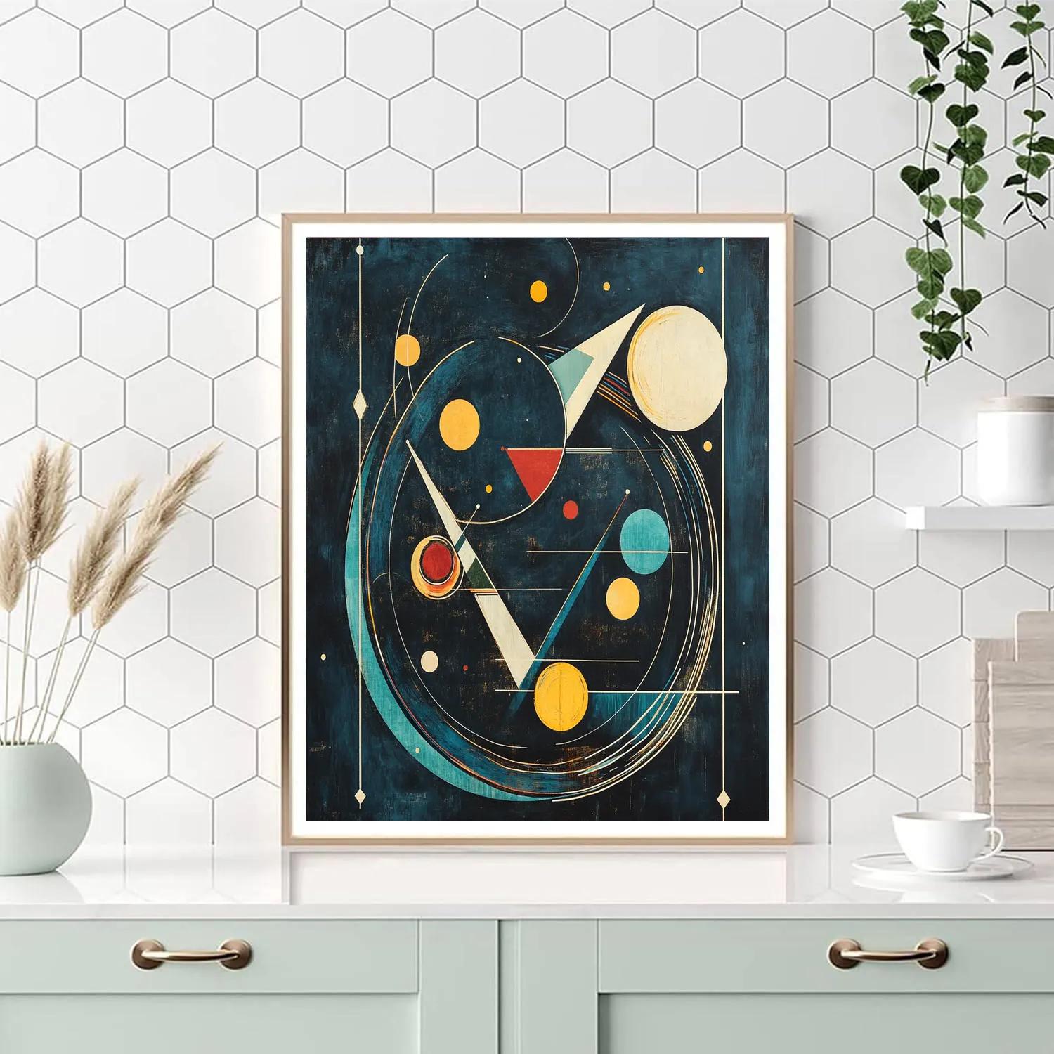 Wassily Kandinsky Inspired Cosmic Geometry Paint by numbers art