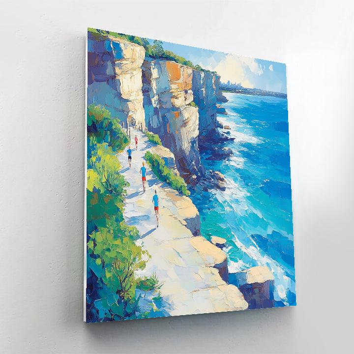 Coastal Walk At Bondi To Coogee Cliffs Sydney Australia paint by number