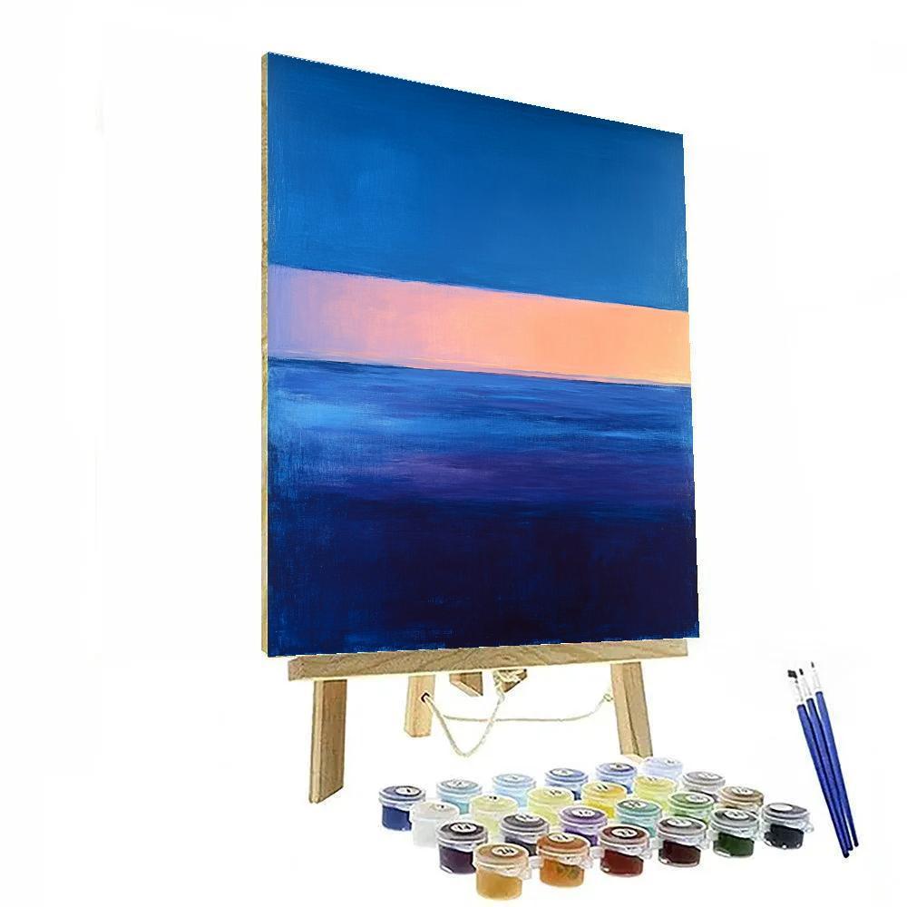 Mark Rothko Inspired Twilight Seascape Blocks paint by numbers