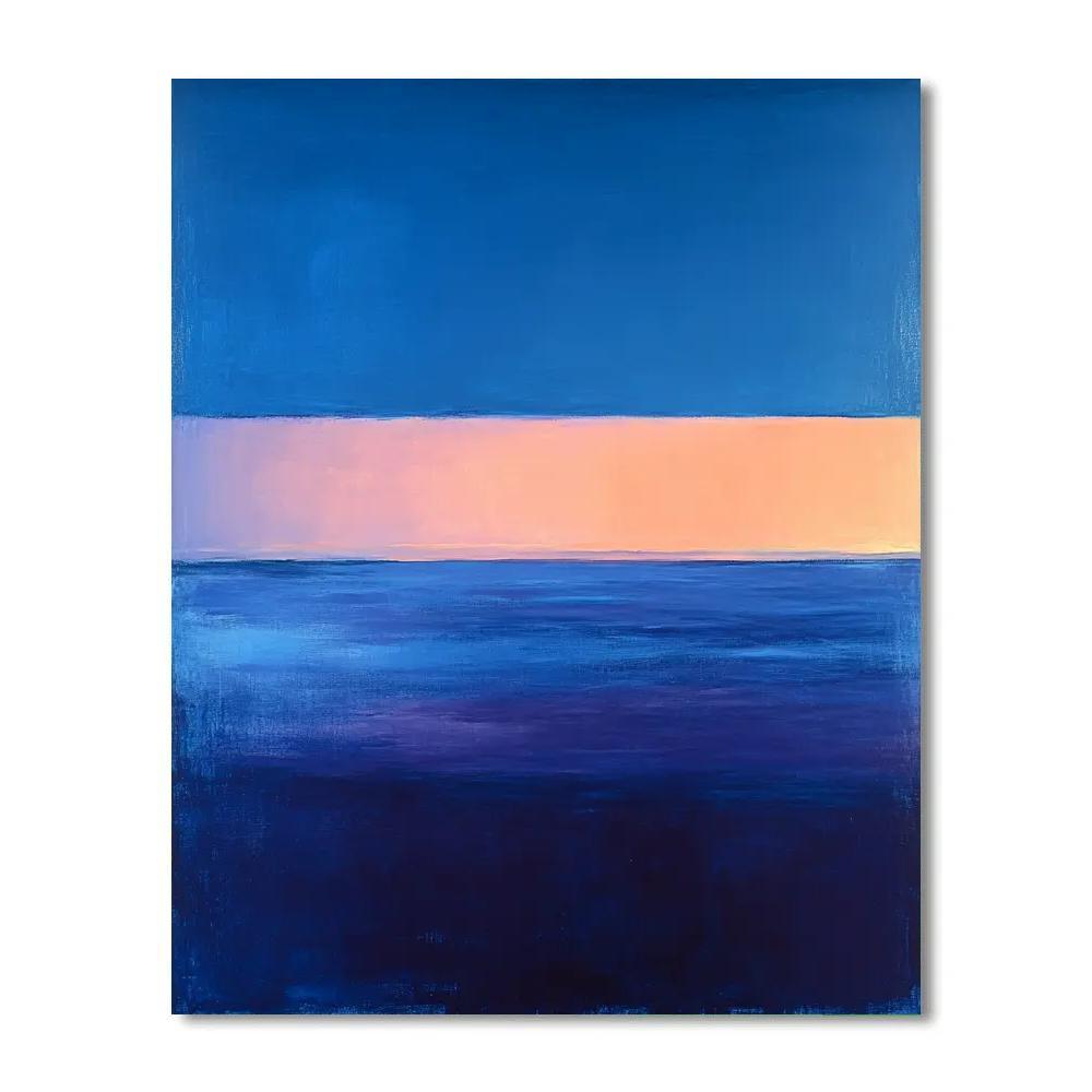 Mark Rothko Inspired Twilight Seascape Blocks paint by numbers