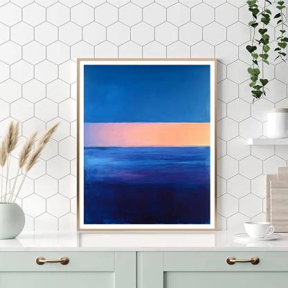 Mark Rothko Inspired Twilight Seascape Blocks paint by numbers