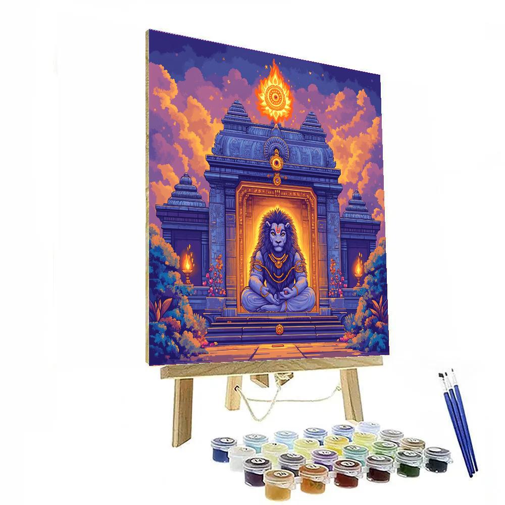Narasimha Guardian Of The Twilight Threshold paint by numbers
